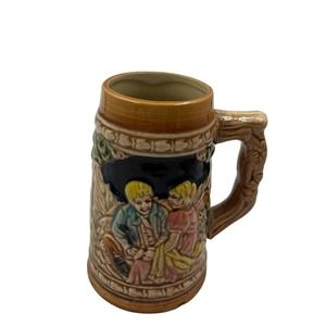 Vintage Apex Made Japan Glazed Ceramic Tall Stein Ein Frohcs Heim German Bar